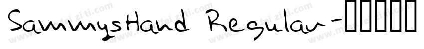 SammysHand Regular字体转换